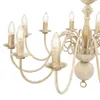 vidaXL Lampadario bianco antico 12 prese E14 Anteprima dell’immagine prodotto 4
