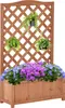 Outsunny Jardiniššre avec treillis, bac š€ fleurs, lit Voir les images du produit 1