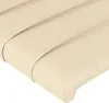 vidaXL LED Kopfteil Creme 180x5x118/128 cm Stoff Produktbild-Vorschau 5