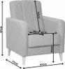 Sofagarnitur - Sofa Set - Blau - Sofa mit Schlaffunktion - Produktbild-Vorschau 13