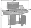 TAINO BBQ Gasgrill BASIC 4+1 Grillwagen 4 Edelstahl-Brenner Produktbild-Vorschau 7