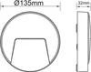 ACA Runde LED-Wandleuchte, rostfarben, 230 V AC, IP65, 3 W, Produktbild-Vorschau 2