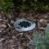 4er Set LED Solar Steckleuchten, Edelstahl, Akku, D 13 cm Produktbild-Vorschau 6