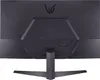 The back of a black computer monitor with its stand. Produktbild-Vorschau
