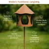 Maxito Vogelhaus mit Ständer wetterfest aus Metall und Produktbild-Vorschau 2