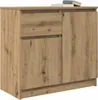 vidaXL Príborník so zásuvkou Artisan dub 71x35x65 cm Náhľad obrázku produktu 4
