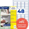 Avery Zweckform L4736REV-10 universele etiketten, 45,7 x Productafbeelding-voorbeeld 13