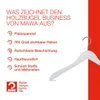 MAWA HolzKleiderbügel, 10er-Set, 45 cm, Weiß lackiert, Produktbild-Vorschau 3