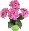 Hortenzie růžová 5 květů v keramickém květináči 33x27 cm Náhled obrázku produktu 5