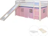 Homestyle4u Hochbett 90x200 mit Matratze Rutsche Vorhang Produktbild-Vorschau 16