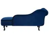 BELIANI Chaiselongue Linksseitig Dunkelblau Samtstoff Produktbild-Vorschau 6