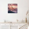 Wanduhr aus Glas mit Motiv Sonnenaufgang Berge- 30 x 30 cm Produktbild-Vorschau 3
