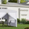 Outsunny Pavillon 2,95x2,95m Faltpavillon 4 Seitenwände mit Produktbild-Vorschau 7