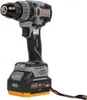 A cordless drill with a battery pack attached, shown against a white background. Voir les images du produit