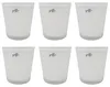 6er Set Glas Orchideentöpfe ORCHID creme weiß H. 13,5cm D. Produktbild-Vorschau 2