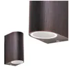 Two outdoor wall lights with a bronze finish are shown against a white background. One light is shown from the side, and the other is shown from a closer, angled perspective. Produktbild-Vorschau