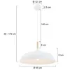 Steinhauer Pendelleuchte Bjorr 1-flammig Weiß Matt 45x45cm Produktbild-Vorschau 9