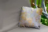 MuchoWow® Outdoor Kissen - Marmor - Blau - Gold - Luxus - Produktbild-Vorschau 2