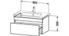 Duravit Waschtischunterbau DURASTYLE 453 x 800 x 398 mm Produktbild-Vorschau 2
