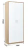 Kleiderschrank mit Regalböden LUBA – Breite 74 cm, Eiche Produktbild-Vorschau 5
