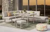 home24 Dining-Loungeset - 5-teilig - Aluminium / Polyester Produktbild-Vorschau 3