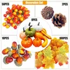 ROLLWAY 170 Stück Halloween Kürbis Deko Herbstblätter Set, Produktbild-Vorschau 3