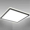 Plafonnier LED panneau ultra-plat noir dalle 42x42 cm avec Voir les images du produit 1
