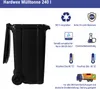 Hardwex Mülltonne 240 l Gelb Produktbild-Vorschau 3