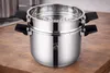 Edelstahl Schnellkochtopf 2-in-1 mit Dampfgarer – 4L Produktbild-Vorschau 1