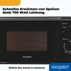 Exquisit Mikrowelle MW 900-030 schwarz | 700 W | Garraum 20 Produktbild-Vorschau 8
