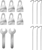 tectake® Anlehngewächshaus 4,09 m³, mit Fundament 192 x 128 Produktbild-Vorschau 9