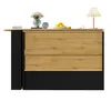 A multifunctional bar table with a sideboard and cabinet, presented against a white background. Produktbild-Vorschau