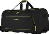 A black and yellow travel duffel bag with wheels. Náhľad obrázku produktu