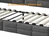 Postel 90 x 200 cm, šedé plátno, čelo ve tvaru L, LED Náhled obrázku produktu 7
