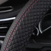 Auto Lenkradbezug, strapazierfähig, Echtleder, rutschfest, Produktbild-Vorschau 3