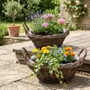 Set di 2 vasi da fiori in fibra naturale di rattan - 30 cm Anteprima dell’immagine prodotto 7