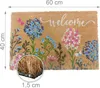 Relaxdays Fußmatte Kokos, Blumen, 60x40 cm, rutschfest, Produktbild-Vorschau 4