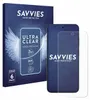 A product box and a screen protector for a smartphone. Produktbild-Vorschau