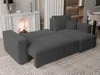 A modern living room scene with a fireplace and a sofa. Produktbild-Vorschau