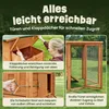 zooprinz Hühnerstall Hühnerhaus Modell | XXL | 182x103x75cm Produktbild-Vorschau 2