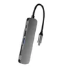 A USB-C adapter hub is shown against a white background. Produktbild-Vorschau