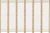A room divider made of bamboo and canvas panels. Produktbild-Vorschau