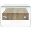 vidaXL Couchtisch Transparent 98×45×31 cm Srdce sklo Náhled obrázku produktu 2