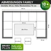 Polyrattan Garten Sitzgruppe FAMILY schwarz/grau Produktbild-Vorschau 7