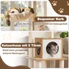 COSTWAY Arbre à chat en bois, 148 cm, arbre à chat avec Voir les images du produit 8