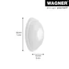 WAGNER Wandpuffer SOG SATINIERT 2-tlg. Set - Ø 30 x 10 mm, Produktbild-Vorschau 2