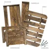 Hundebett aus Massivholz 90x57x45 cm – Braun, Natur oder Produktbild-Vorschau 4
