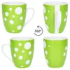 Pula grün 6er Set Kaffeebecher 300ml Porzellan-Tasse 6 Produktbild-Vorschau 3