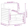 Gartensofa mit Armlehne und Kissen Massivholz Douglasie Produktbild-Vorschau 10