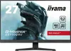 A marketing image for a 27-inch gaming monitor, featuring a stylized robot graphic and key specifications. Produktbild-Vorschau